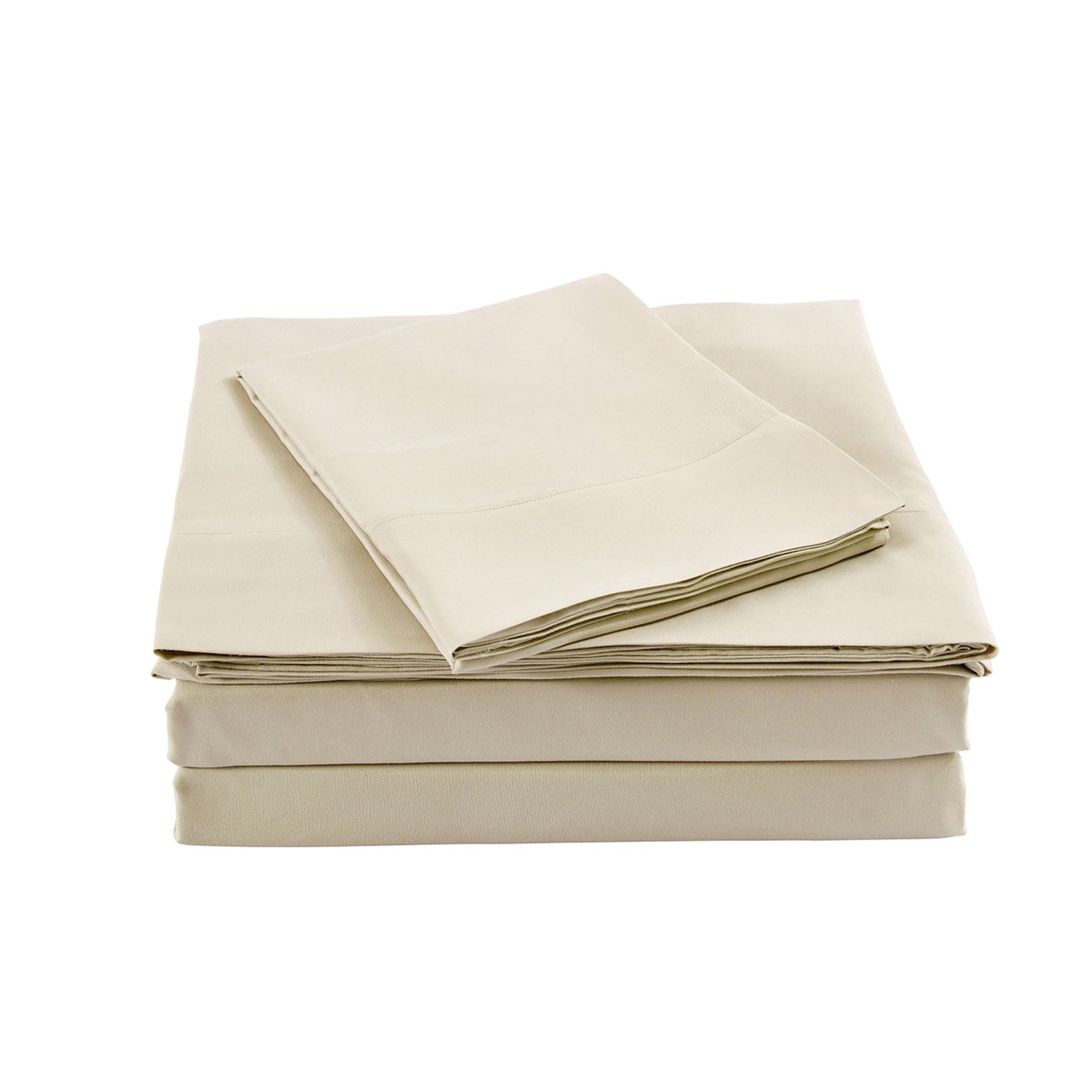 Royal Comfort Bamboo Blended Sheet & Pillowcases Set showcasing luxurious 1000TC fabric, available in Double, Queen, and King sizes.